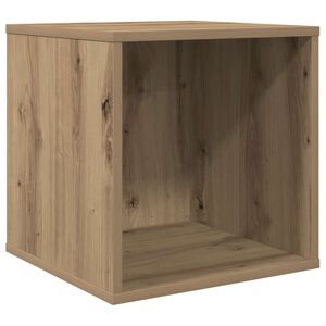 vidaXL Кутия за винилови албуми Дъб артизан 37 x 36,5 x 38 см