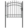 vidaXL Оградна врата с шипове EMMEN 104 x 97 cm С ключалка