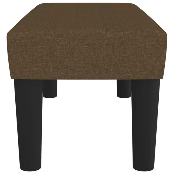 vidaXL Пейка, тъмнокафява, 70x30x30 см, плат