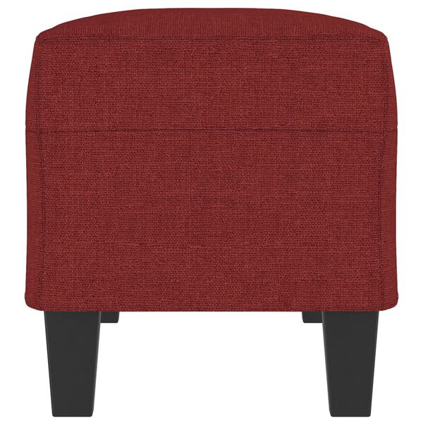 vidaXL Пейка, виненочервен, 100x35x41 см, плат