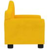 vidaXL Детски диван, жълт, кадифе