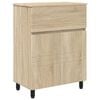 vidaXL Шкаф със светло за баня Дъб сонома 60 x 35 x 80 см