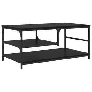 vidaXL Масичка за кафе Черния дъб 90 x 49 x 40 см Инженерна дървесина