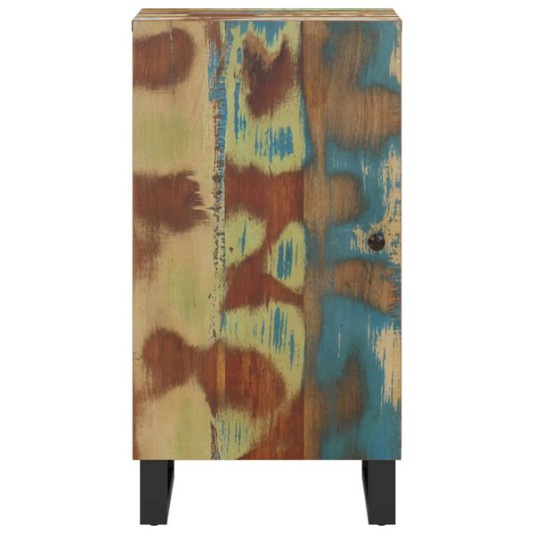 vidaXL Сайдборд с врата 40x31x75 см масивно регенерирано дърво