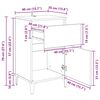 vidaXL Нощен шкаф с чекмедже 2 pcs Дъб 40 x 35 x 70 см Инженерно дърво