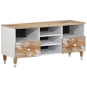 vidaXL TV шкаф 100x33,5x46 cm Масивна дървесина Манго