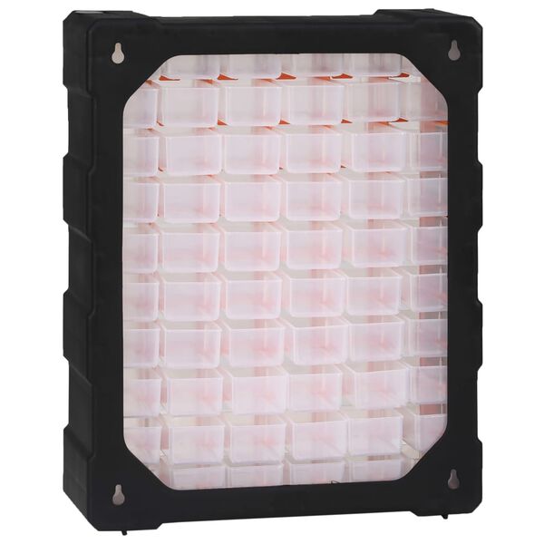 vidaXL Шкаф органайзер с 60 чекмеджета, 38x16x47,5 см