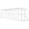 vidaXL Кокошарник срещу стена Сребристо 600 x 150 x 215 см
