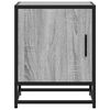 vidaXL Нощно шкафче Grey Sonoma 40x31x50 cm Обработено дърво и метал