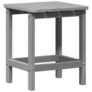 vidaXL Странична маса Светлосиво 38 x 38 x 46 см Полиетилен