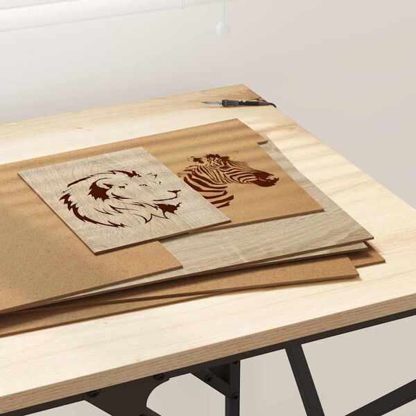 vidaXL Декор панели 12 pcs Сонома дъб 30 x 42 x 0.27 см