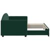 vidaXL Канапе с изтеглящо легло тъмнозелено 80x200 см кадифе