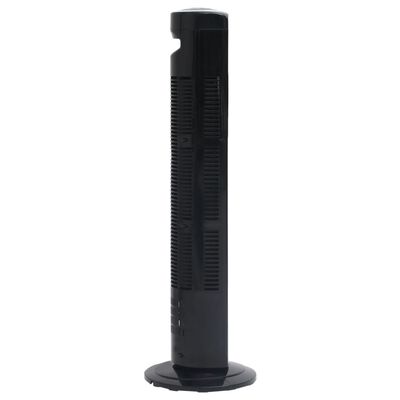 vidaXL Колонен вентилатор с дистанционно и таймер, Φ24x80 см, черен