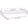 vidaXL Ъглова рамка за легло с матрак с таблото 2 pcs Таупе Кадифе