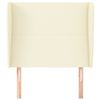 vidaXL Горна табла с уши, кремава, 103x23x118/128 см, изкуствена кожа