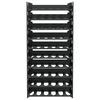 vidaXL Поставка за вино за 60 бутилки PP с възможност за подреждане