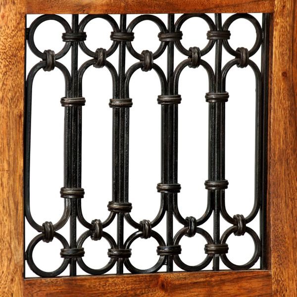 vidaXL Комплект трапезна маса 7 части масивно акациево дърво