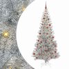vidaXL Коледно дърво Сребрист 210 cm PET