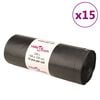 vidaXL Торбички за боклук 150 бр черни 240 л