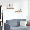 vidaXL Стенен рафт с рафт 2 pcs Бежово 40 x 9 x 3 cm Инженерно дърво