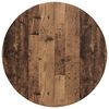 vidaXL Топ за маса Старо дърво &Oslash; 80 x 1,5 cm Инженерно дърво
