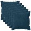 vidaXL Калъфка за възглавница 6 pcs HOUTEN Синьо 50 x 50 cm Кадифе