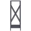 vidaXL Стойка за дърва за огрев Антрацит Студено валцувана стомана