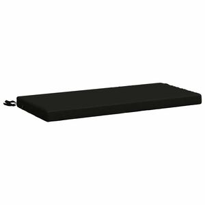 vidaXL Възглавница за пейка SOEST 100% полиестер Черно 60 x 40 x 5 см