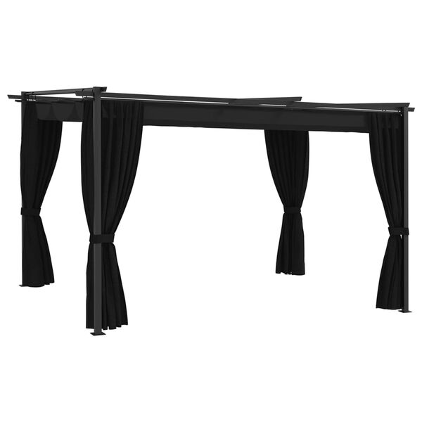 vidaXL Шатра, 4x3 м, антрацит