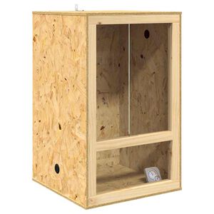 vidaXL Терариум Кафяво 50 x 50 x 80 cm ОСБ