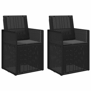 vidaXL Градински Dining Столове 2 pcs Антрацит ПП