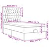 vidaXL Османска легло с матраци, розово, 80x200 см, кадифе