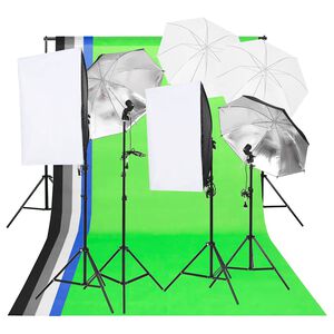 vidaXL Комплект осветление за фотостудио