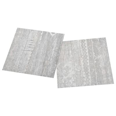 vidaXL Самозалепващи подови дъски 20 бр PVC 1,86 м² сиви