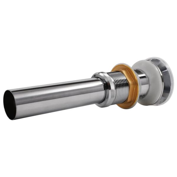 vidaXL Клик сифон за мивка, неръждаема стомана