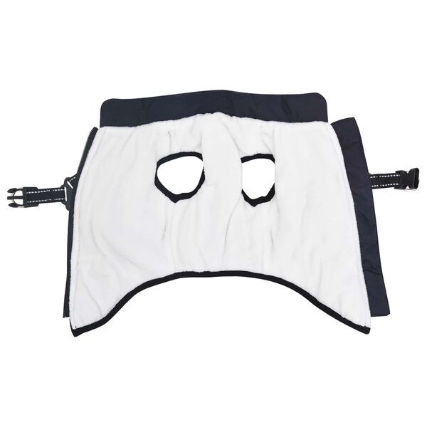 vidaXL Кучешко палто Морски син L28 Флийс и полиестер