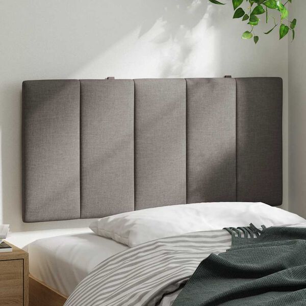 vidaXL Мека табла за легло Hanko, таупе, 100 см, плат