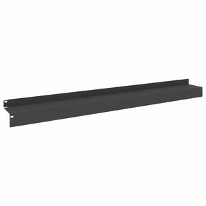 vidaXL Ограда за трева 20 бр. 100 x 10 x 8 см Стомана Черно