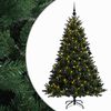 vidaXL Изкуствена коледна елха с топки 240 см 300 LED светодиода