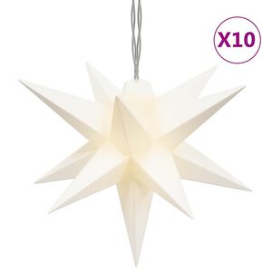 vidaXL Коледна лампички, 10 LED, бели, 10 см