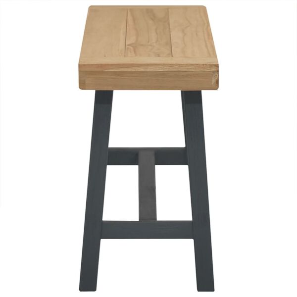 vidaXL Пейка, 110 см, тиково дърво масив