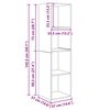 vidaXL Комплект ТВ шкаф Старо дърво 37 x 37 x 142,5 см Инженерно дърво