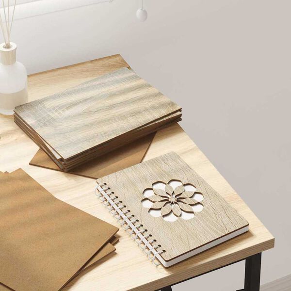 vidaXL Декор панели 12 pcs дъб сонома 15 x 21 x 0.3 см Инженерно дърво