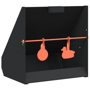 vidaXL Уловител за сачми Черно 31 x 23 x 31,5 см Стомана