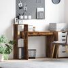 vidaXL Бюро с рафт Димян дъб 100 x 40 x 90 cm Инженерно дърво