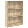 vidaXL Библиотека, сонома дъб, 80x24x109 см, инженерно дърво