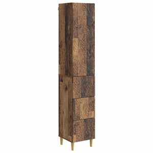 vidaXL Комплект шкафове 2 бр. 33 x 34,5 x 90 см Инженерна дървесина