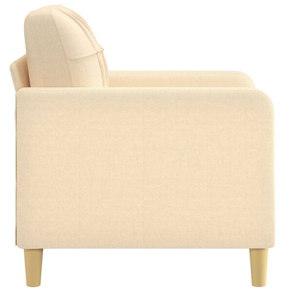vidaXL Кресло, кремаво, 60 см, текстил