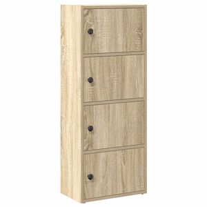 vidaXL Библиотека, сонома дъб, 40x24x102 см, инженерно дърво