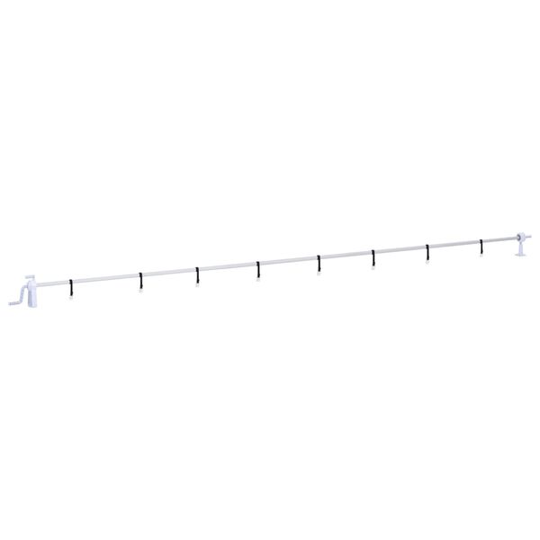 vidaXL Ролка за покривало на басейн с пластмасова основа